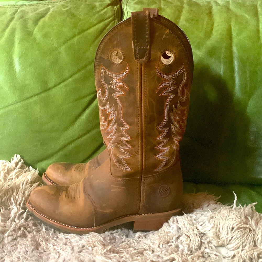 Double H buckaroo boots ice soles oil and slip resistant
